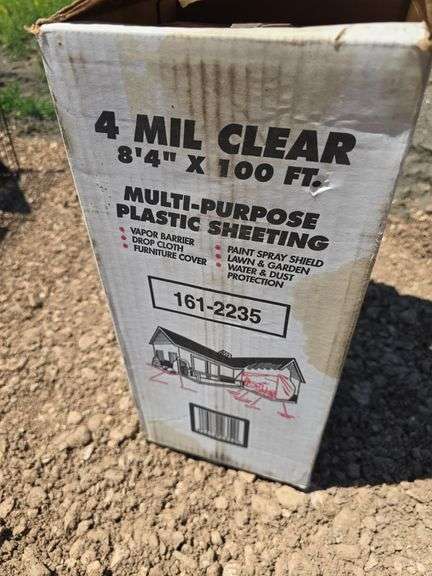 4 MIL CLEAR PLASTIC.