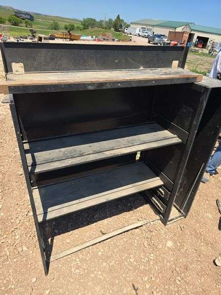 METAL SHELVING.