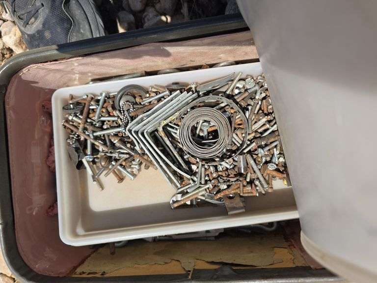 STORAGE BINS AND HARDWARE.