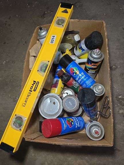 2FT LEVEL AND ASST PAINTS NOT ALL FULL