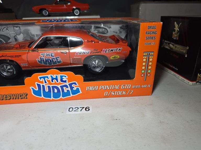 ARNIE "THE FARMER" BESWICK 1969 GTO JUDGE DRAG CAR MODEL.
