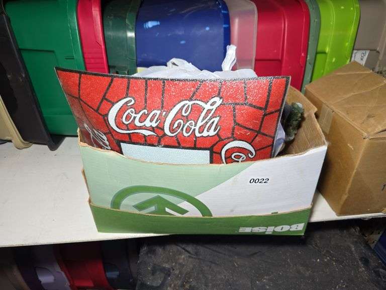 COCA-COLA LIGHT FIXTURE GLASS, HOUSEHOLD STUFF.
