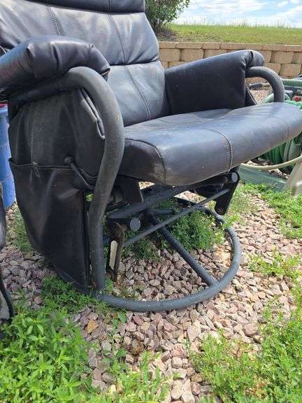 CHAIR AND FOOT STOOL.