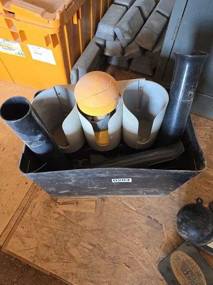 POLE HOLDERS AND MARKER BOUY.