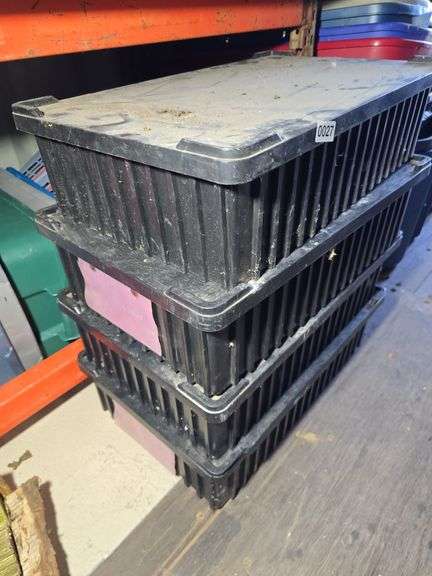 PLASTIC STORAGE BINS.