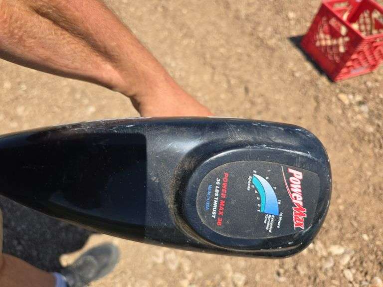 MINNKOTA POWER MAX 36LB THRUST CLAMP ON 12V TROLLING MOTOR.