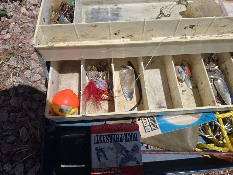 TACKLE BOX WITH TACKLE.