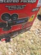 COMPLETE SONY CAR STEREO PACKAGE.
