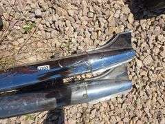 CHROME MOTORCYCLE EXHAUST PARTS.