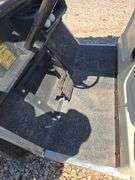 COLUMBIA GAS GOLF CART. RUNS REALLY GOOD! CAN'T SET PARK BRAKE, BRACKET NEEDS REPAIR. BATTERY. GOOD WHEELS AND TIRES JUST PUT ON!