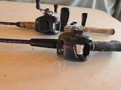 2- BAITCASTER FISHING POLES.