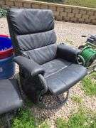 CHAIR AND FOOT STOOL.