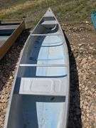 ALUMINUM CANOE. ***NO TITLE***