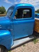 1948 FORD F-1 SHOW TRUCK. 2WD. GOOD TIRES. FEW DINGS. SHOWS 6803 MILES. FORD 9" REAR END. MUSTANG II FRONT END. 1979 302CI FORD V8. AOD AUTOMATIC WITH OVERDRIVE TRANS. RUNS AND DRIVES FAST! EDELBROCK 4BBL CARB, HIGH RISE INTAKE.  NEW WATER PUMP. SHAVED DOOR HANDLES, 2 FOBS. MATCHING GO CART, 5HP, RIDE ON THE BOX. 250LB CAPACITY. ***THIS VEHICLE SELLS WITH TITLE***