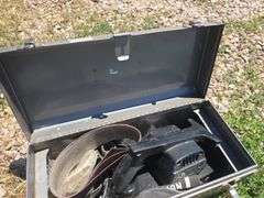 TOOL BOX WITH BELT SANDER.