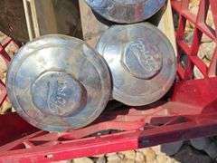 OLD FORD HUBCAPS, INTERNATIONAL HUB CAP.