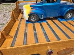 1948 FORD F-1 SHOW TRUCK. 2WD. GOOD TIRES. FEW DINGS. SHOWS 6803 MILES. FORD 9" REAR END. MUSTANG II FRONT END. 1979 302CI FORD V8. AOD AUTOMATIC WITH OVERDRIVE TRANS. RUNS AND DRIVES FAST! EDELBROCK 4BBL CARB, HIGH RISE INTAKE.  NEW WATER PUMP. SHAVED DOOR HANDLES, 2 FOBS. MATCHING GO CART, 5HP, RIDE ON THE BOX. 250LB CAPACITY. ***THIS VEHICLE SELLS WITH TITLE***
