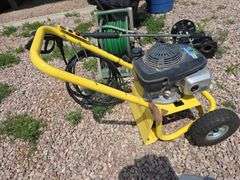 PRESSURE WASHER. RUNS, BUT OWNER STATES BYPASS VALVE IS STUCK OPEN SO IT WON'T GIVE ANY PRESSURE.