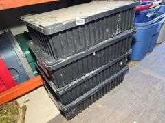 PLASTIC STORAGE BINS.