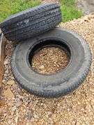 GOOD 245/75R16 TIRE ON WHEEL. OTHER 235/80R17 NO WHEEL, DECENT TREAD.