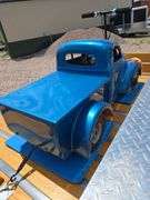 1948 FORD F-1 SHOW TRUCK. 2WD. GOOD TIRES. FEW DINGS. SHOWS 6803 MILES. FORD 9" REAR END. MUSTANG II FRONT END. 1979 302CI FORD V8. AOD AUTOMATIC WITH OVERDRIVE TRANS. RUNS AND DRIVES FAST! EDELBROCK 4BBL CARB, HIGH RISE INTAKE.  NEW WATER PUMP. SHAVED DOOR HANDLES, 2 FOBS. MATCHING GO CART, 5HP, RIDE ON THE BOX. 250LB CAPACITY. ***THIS VEHICLE SELLS WITH TITLE***