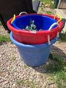 LARGE PLASTIC BUCKETS.