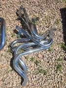 CHROME MOTORCYCLE EXHAUST PARTS.