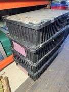 PLASTIC STORAGE BINS.