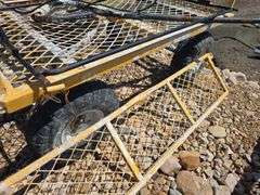 ROLLING YARD CART, BAD TIRES.