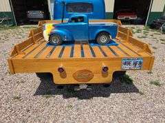 1948 FORD F-1 SHOW TRUCK. 2WD. GOOD TIRES. FEW DINGS. SHOWS 6803 MILES. FORD 9" REAR END. MUSTANG II FRONT END. 1979 302CI FORD V8. AOD AUTOMATIC WITH OVERDRIVE TRANS. RUNS AND DRIVES FAST! EDELBROCK 4BBL CARB, HIGH RISE INTAKE.  NEW WATER PUMP. SHAVED DOOR HANDLES, 2 FOBS. MATCHING GO CART, 5HP, RIDE ON THE BOX. 250LB CAPACITY. ***THIS VEHICLE SELLS WITH TITLE***