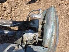 BOAT ENGINE AND GAS TANK, UNKNOWN CONDITION.