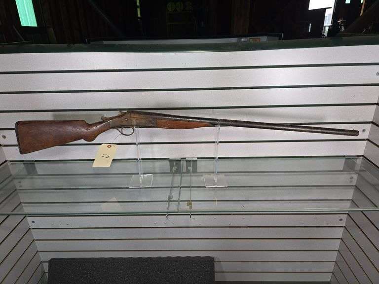 SINGLE SHOT BREAK ACTION 16GA. RUST, BLUING LOSS.