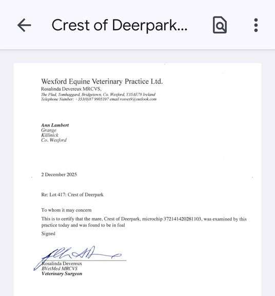 CREST OF DEERPARK