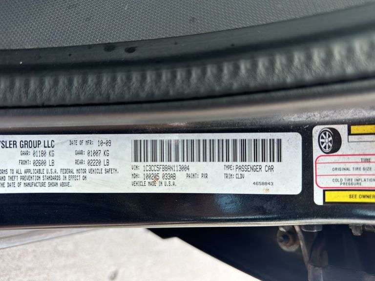 2010  CHRYSLER  Sebring  Touring