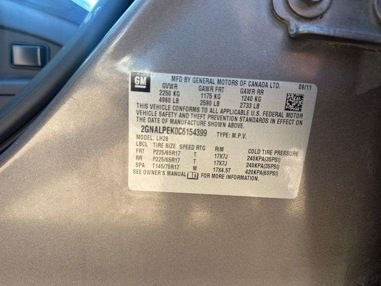 2012  CHEVROLET  Equinox  2LT (FWD)
