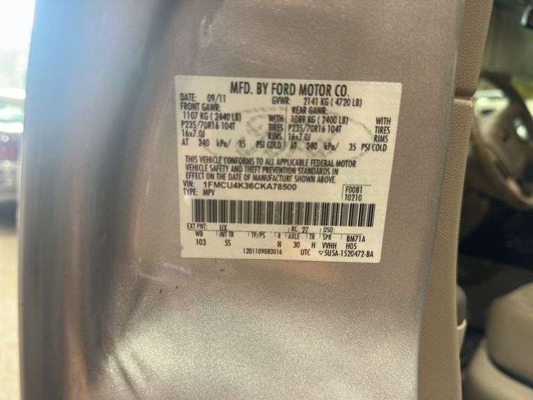 2012  FORD  Escape  Hybrid
