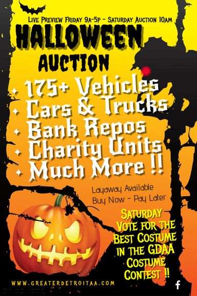 OCTOBER 31ST Halloween Auto Auction