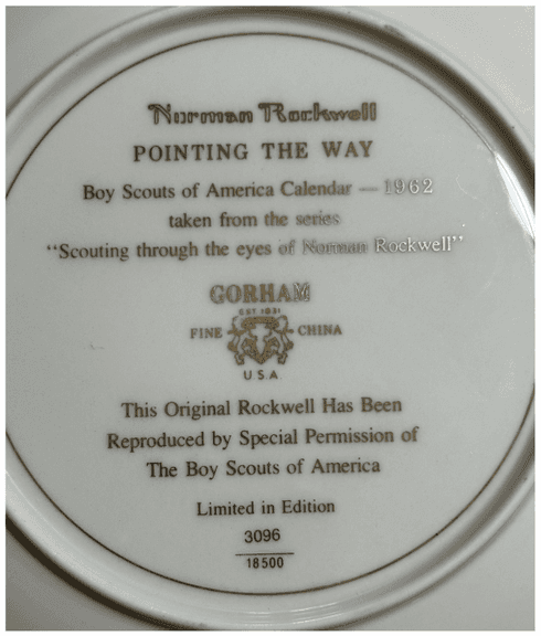 Limited Edition Norman Rockwell Plate