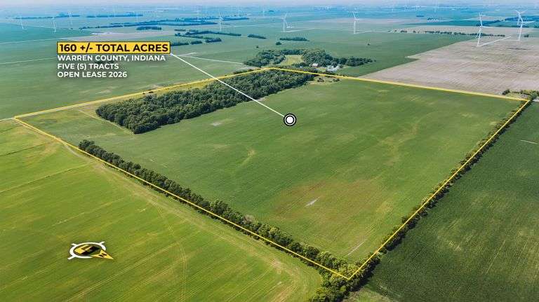 160 +/- Acres Warren County, Indiana Farm Auction