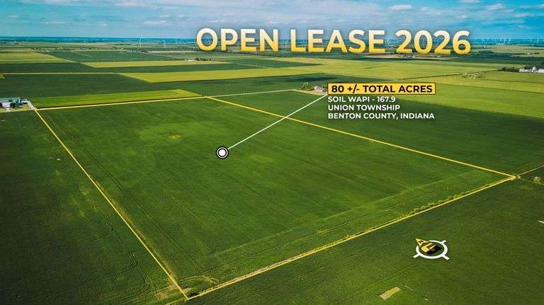80 +/- Acres Benton County, Indiana Farm Auction