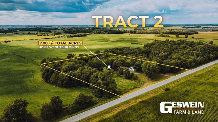 7 +/- Acres Home with Outbuildings