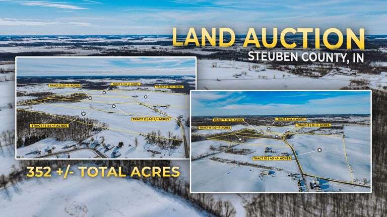 352 +/- Acres Steuben County Farm Auction 