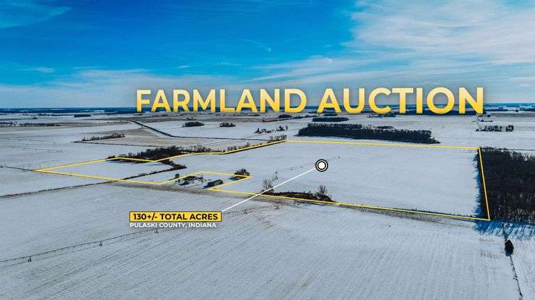 130 +/- Acres Pulaski County, Indiana Farm Auction 