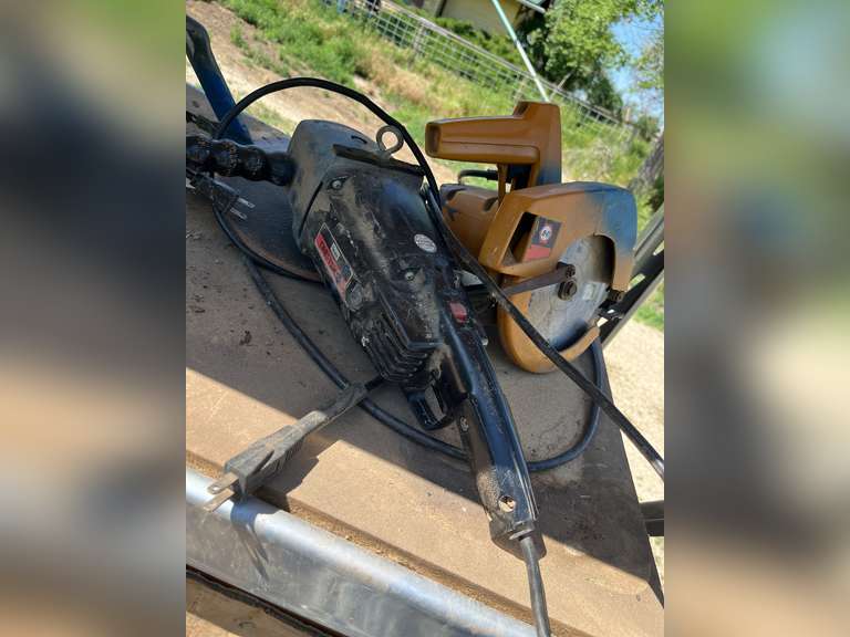 Electric hand grinder, and Skil saw