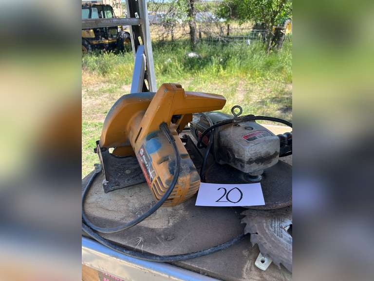 Electric hand grinder, and Skil saw