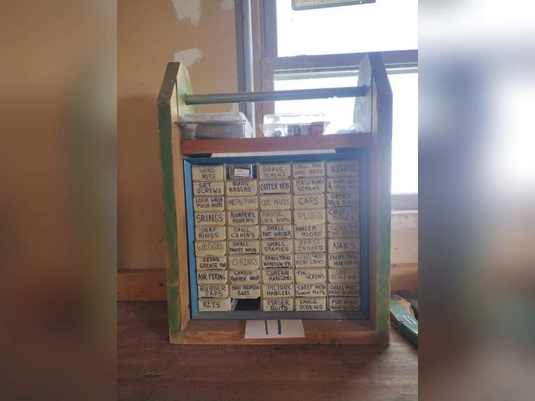 Drawers of Screws, Nuts, Bolts, etc.