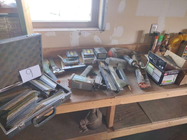 Nail and Staple Guns; Various Nails and Staples