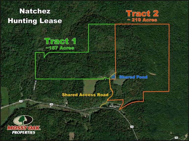 Natchez Indiana 376 Acre +/- Hunting Lease 