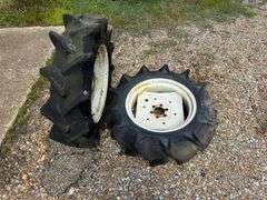 (2) Tractor Rims and Tires - 9.5-22