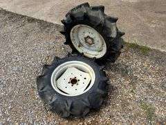 (2) Tractor Rims and Tires - 9.5-22